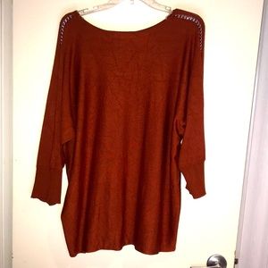 Ashley Stewart | Rust Sweater | 📐18/20